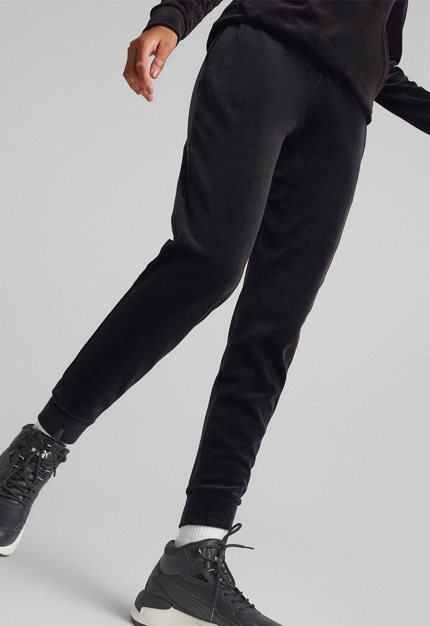 PUMA - Ess+ velour pants cl - puma black
