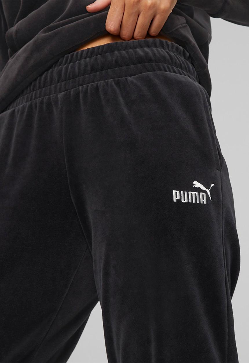 PUMA - Ess+ velour pants cl - puma black