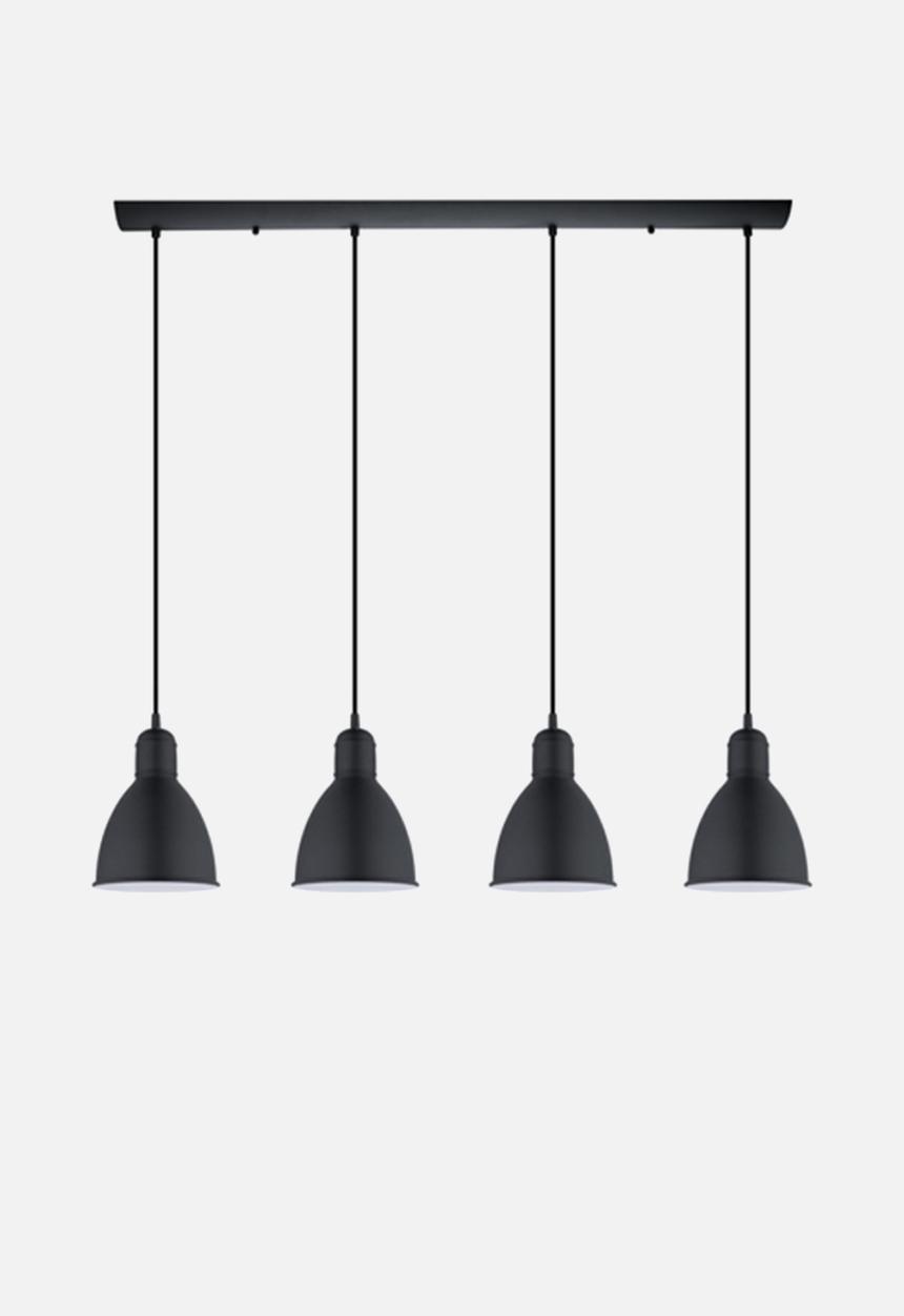 Eurolux - Priddy 4lt pendant 975mm - black