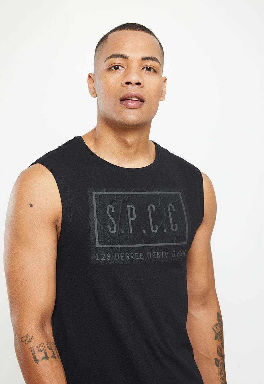 S.P.C.C - Knight sleeveless tee - black