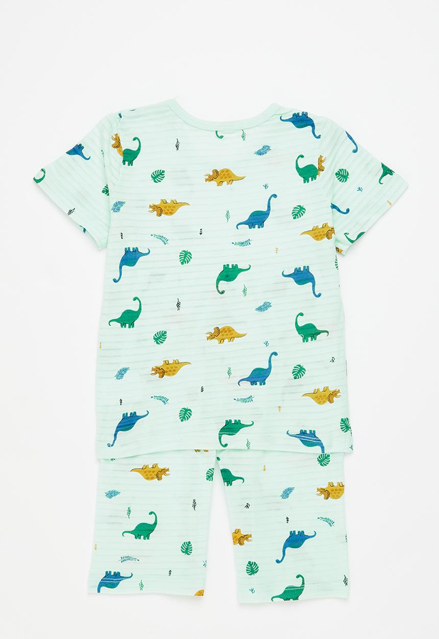 Pop Candy - Boys printed pj set - aqua green