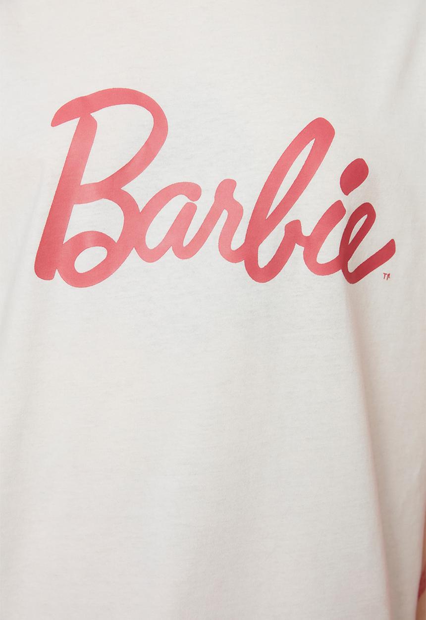 Trendyol - Barbie boyfriend T-shirt - white
