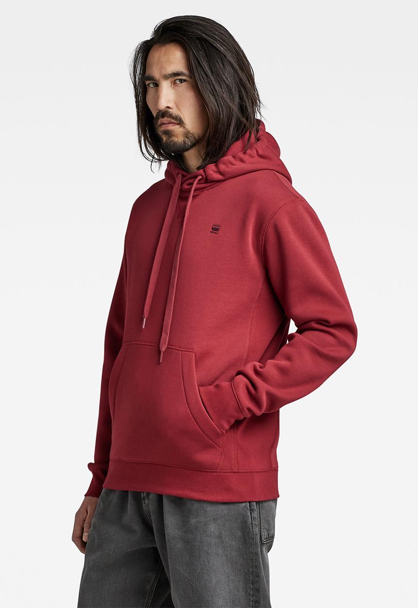 G-STAR - Premium core hooded sweater long sleeve - chateaux red