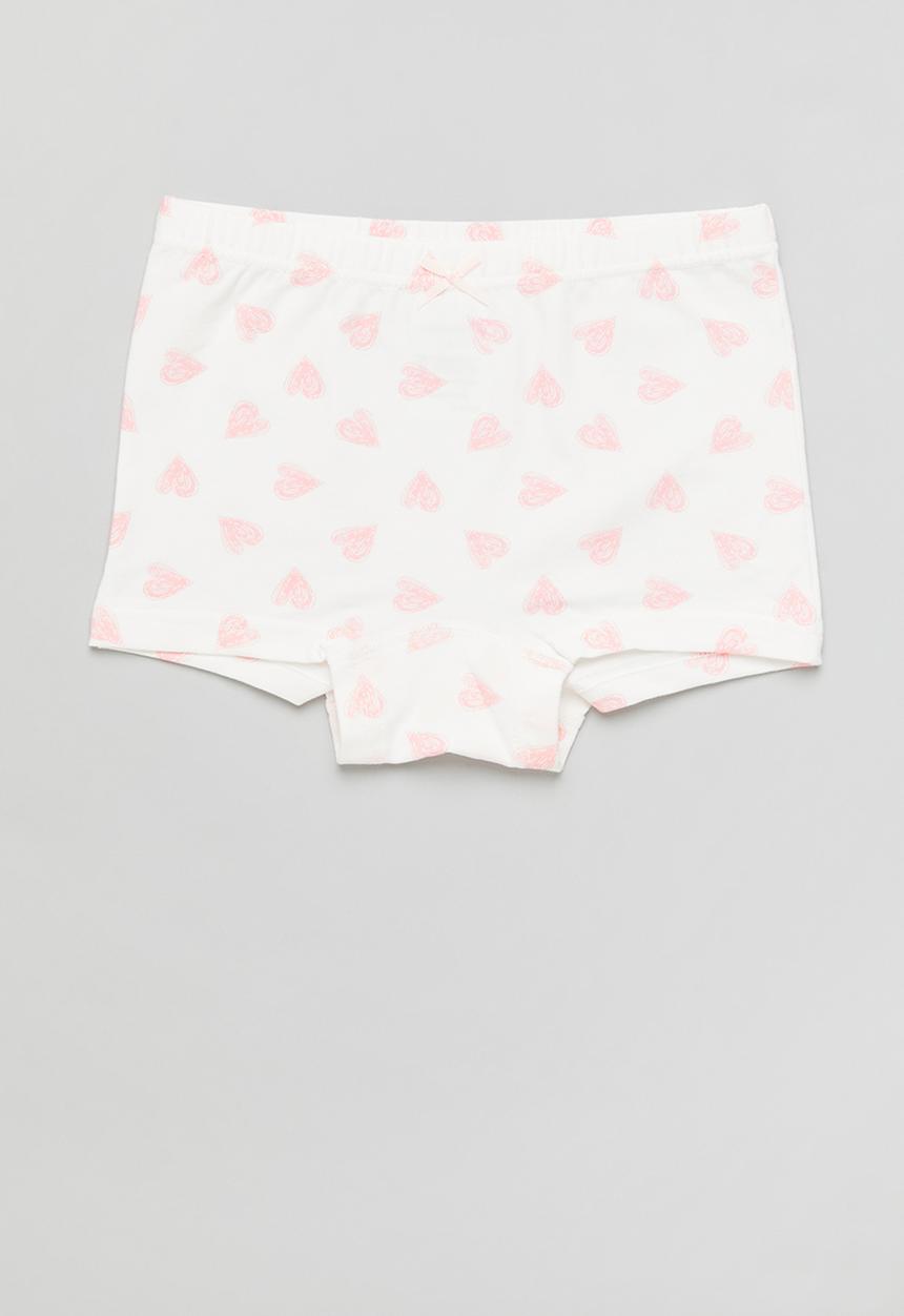Pop Candy - Girls 3 pack printed briefs - white & pink 