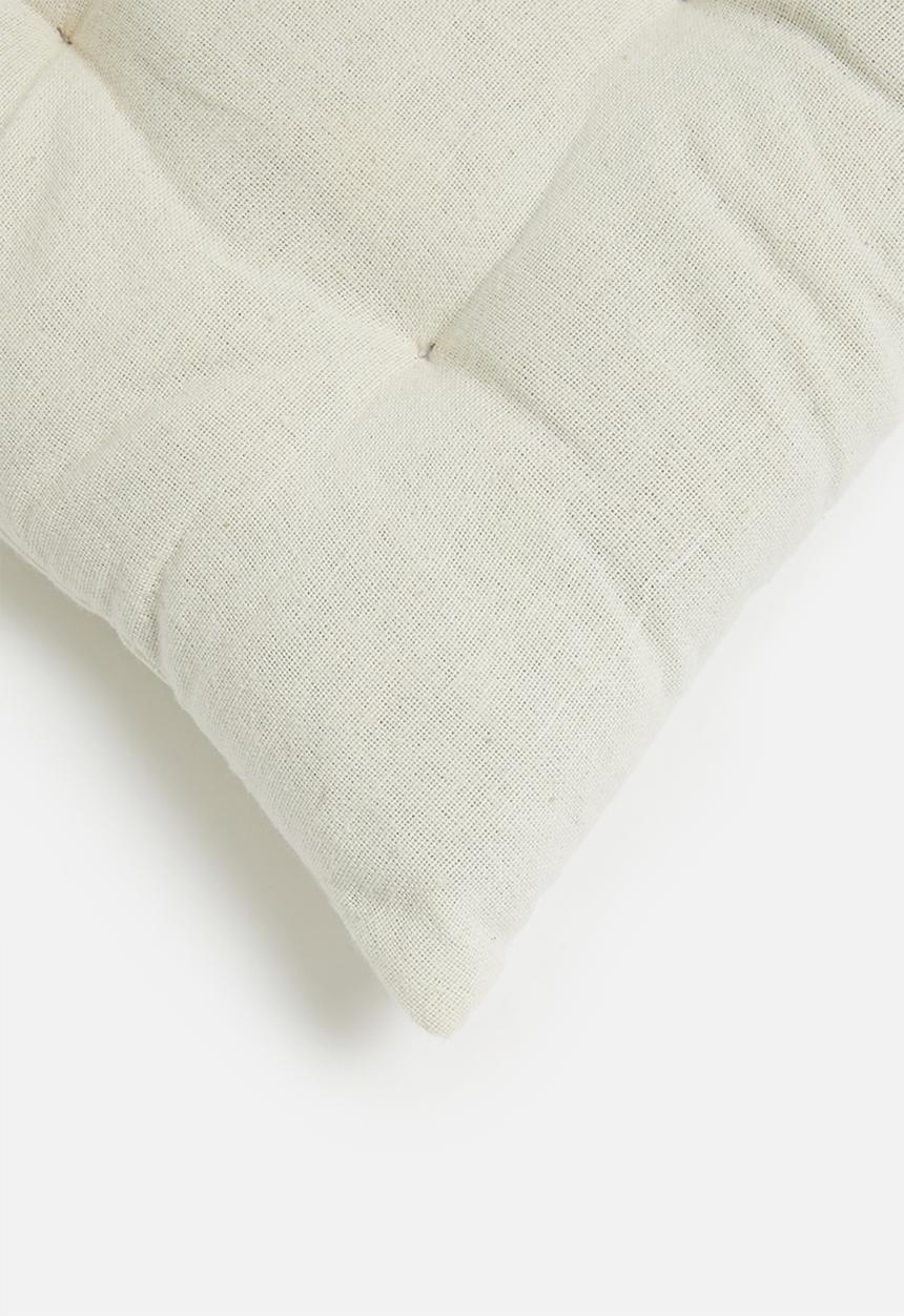 H&S - Set of 2 chair pad - white