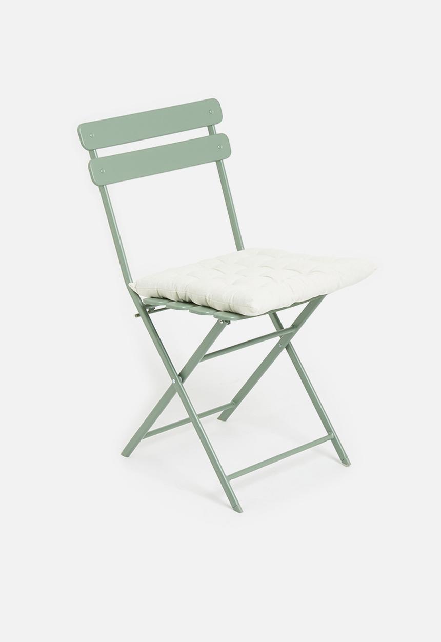 H&S - Set of 2 chair pad - white