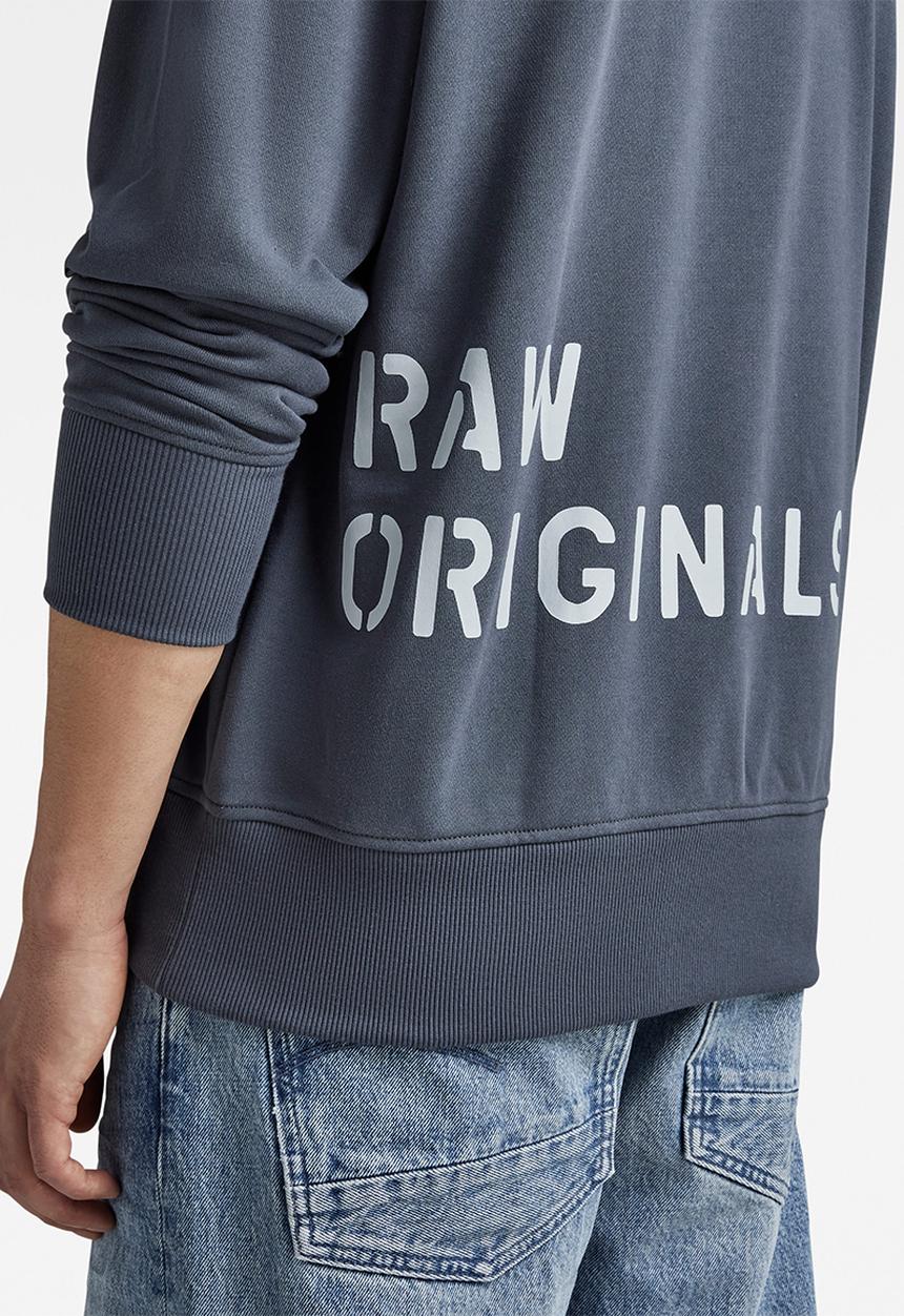 G-STAR - Multi graphic oversized r sw - fantem blue