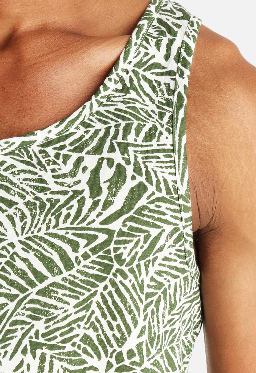 Native Youth - Leaf Print Vest 