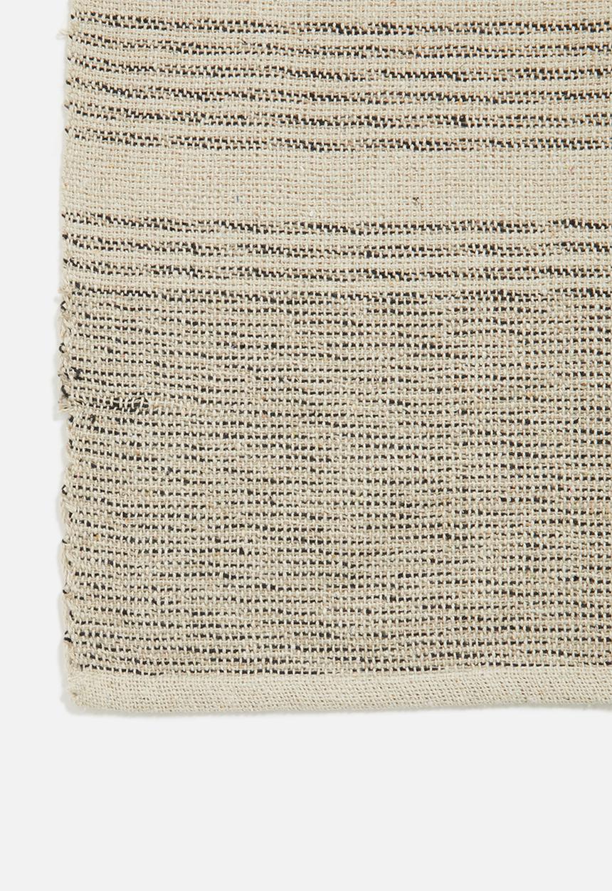 H&S - Dash woven throw - natural
