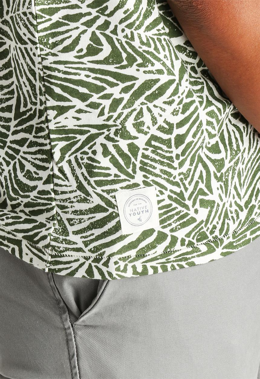 Native Youth - Leaf Print Vest 