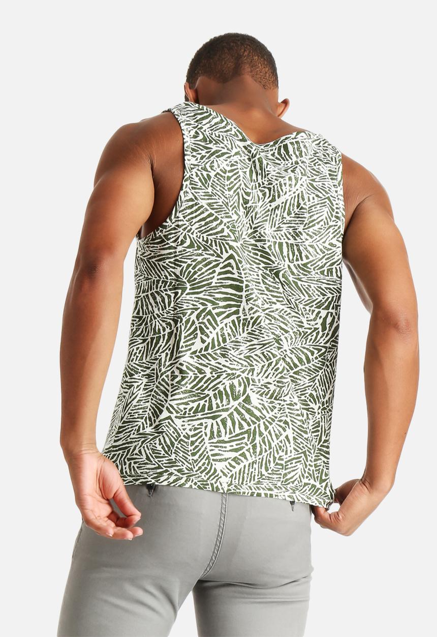Native Youth - Leaf Print Vest 