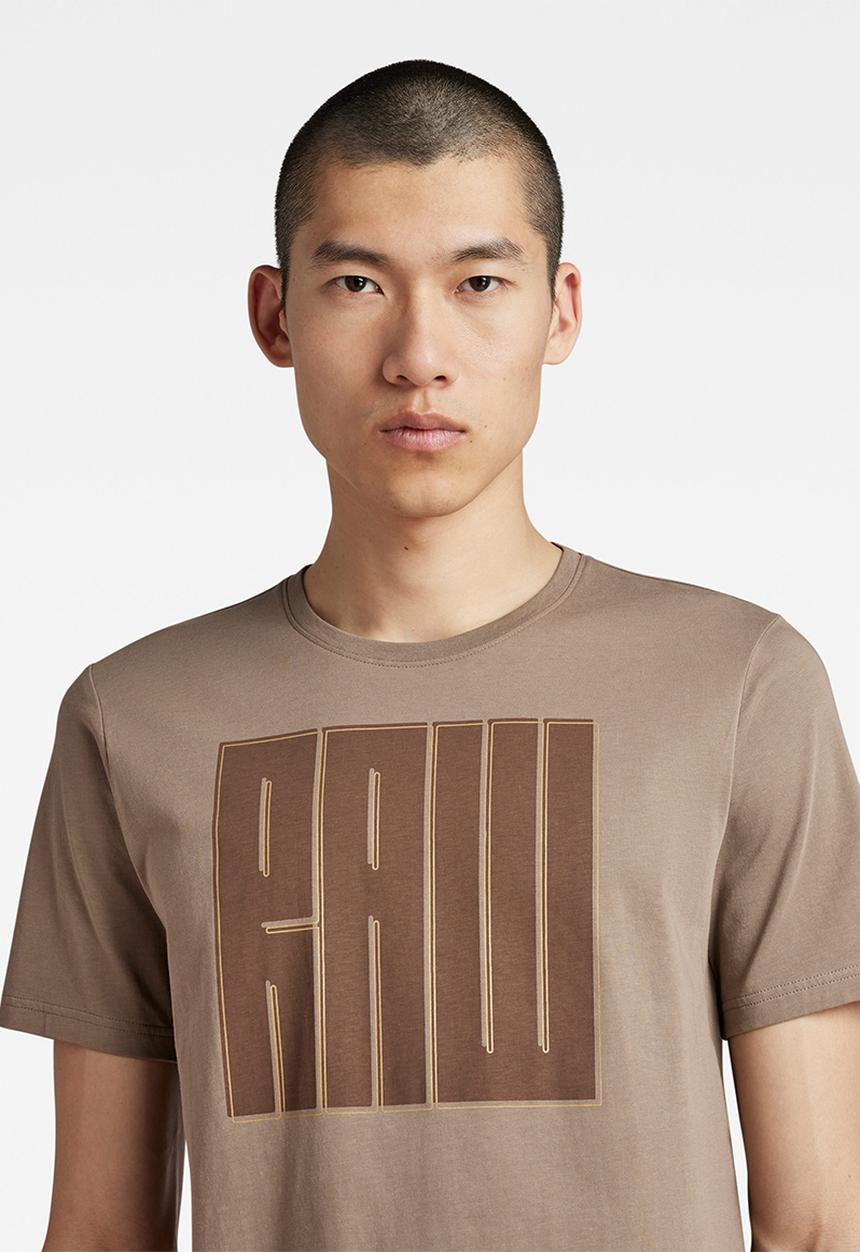 G-STAR - Typography raw slim r t - dk lever