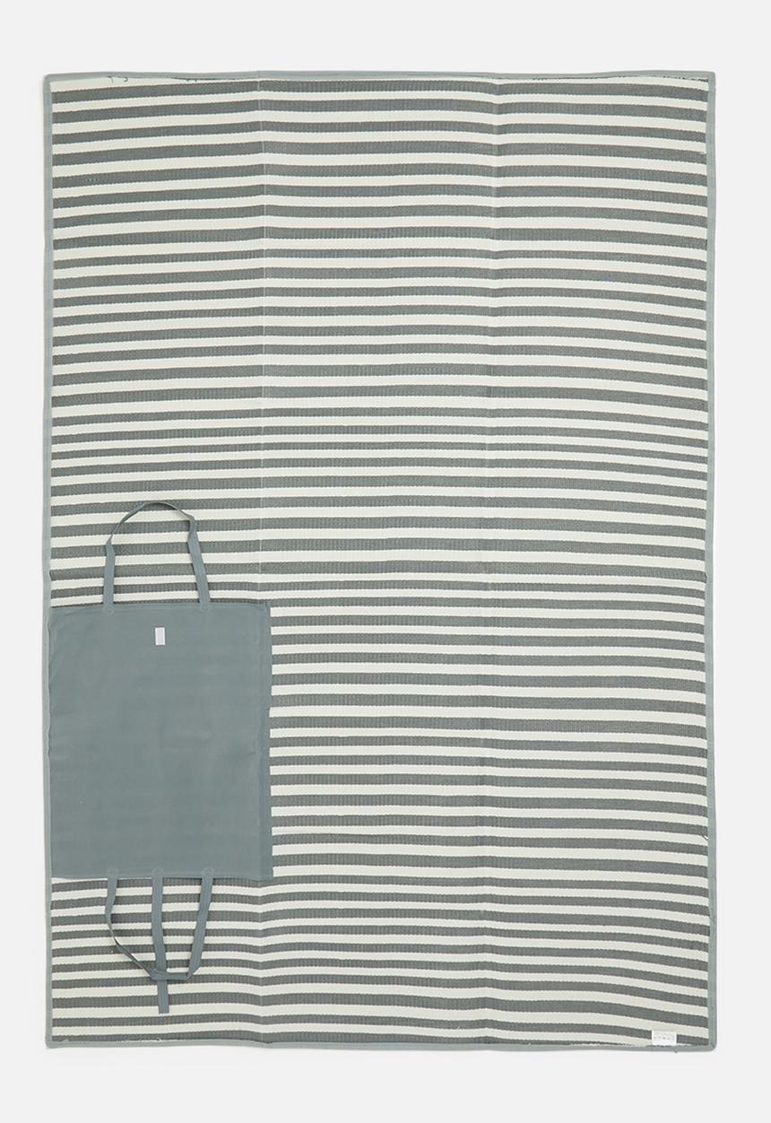 H&S - Foldable picnic mat - blue stripes