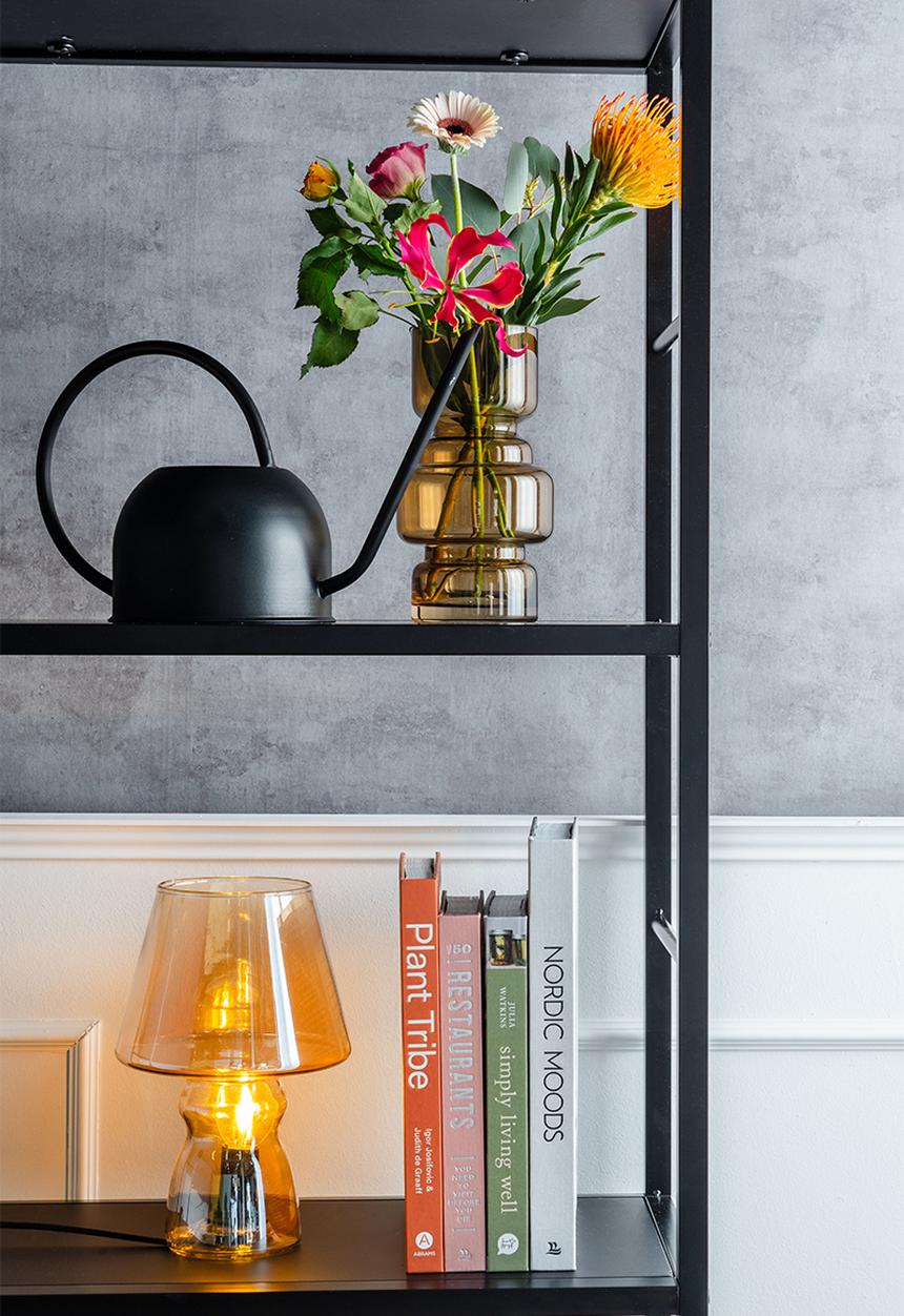 Present Time - Table lamp classic glass - amber
