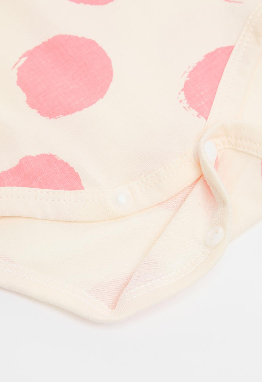Pop Candy - Polka dot babygrow - pink