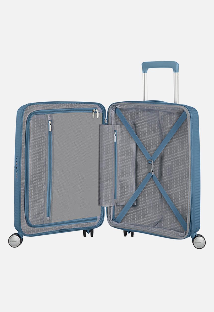 American Tourister - At soundbox spinner 55cm tsa exp - stone blue