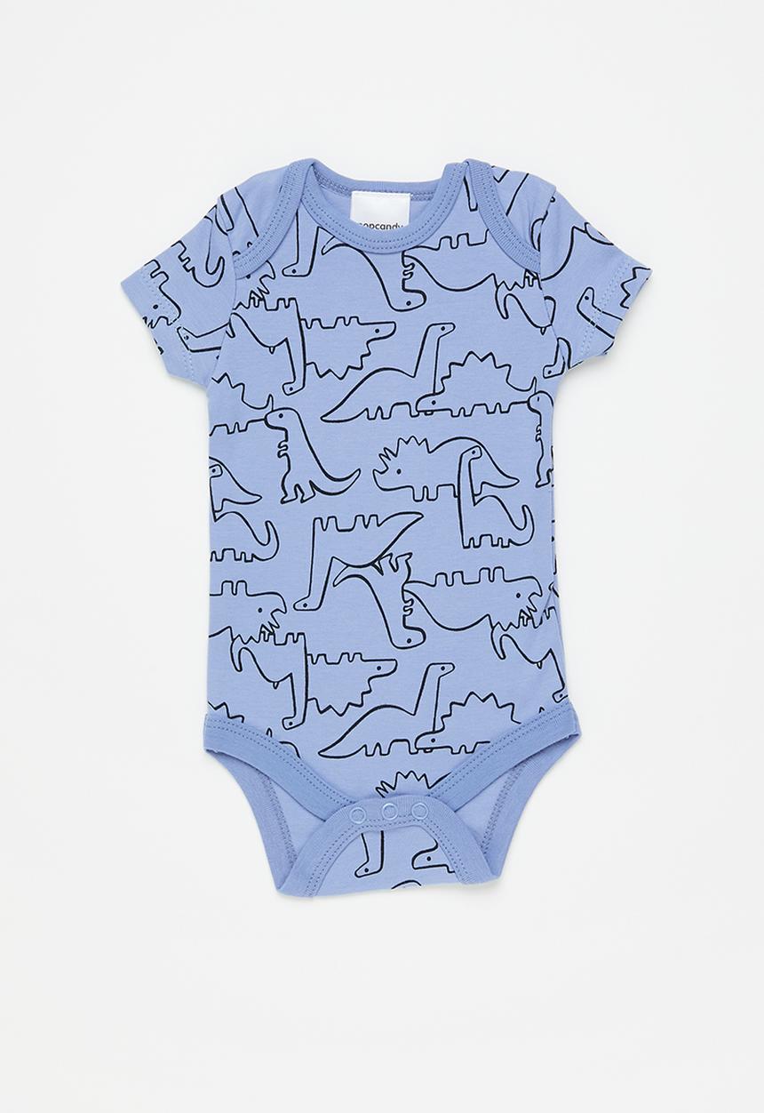 Pop Candy - Baby boys 3 pack babygrows - blue