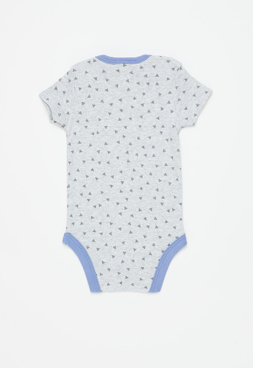 Pop Candy - Baby boys 3 pack babygrows - blue