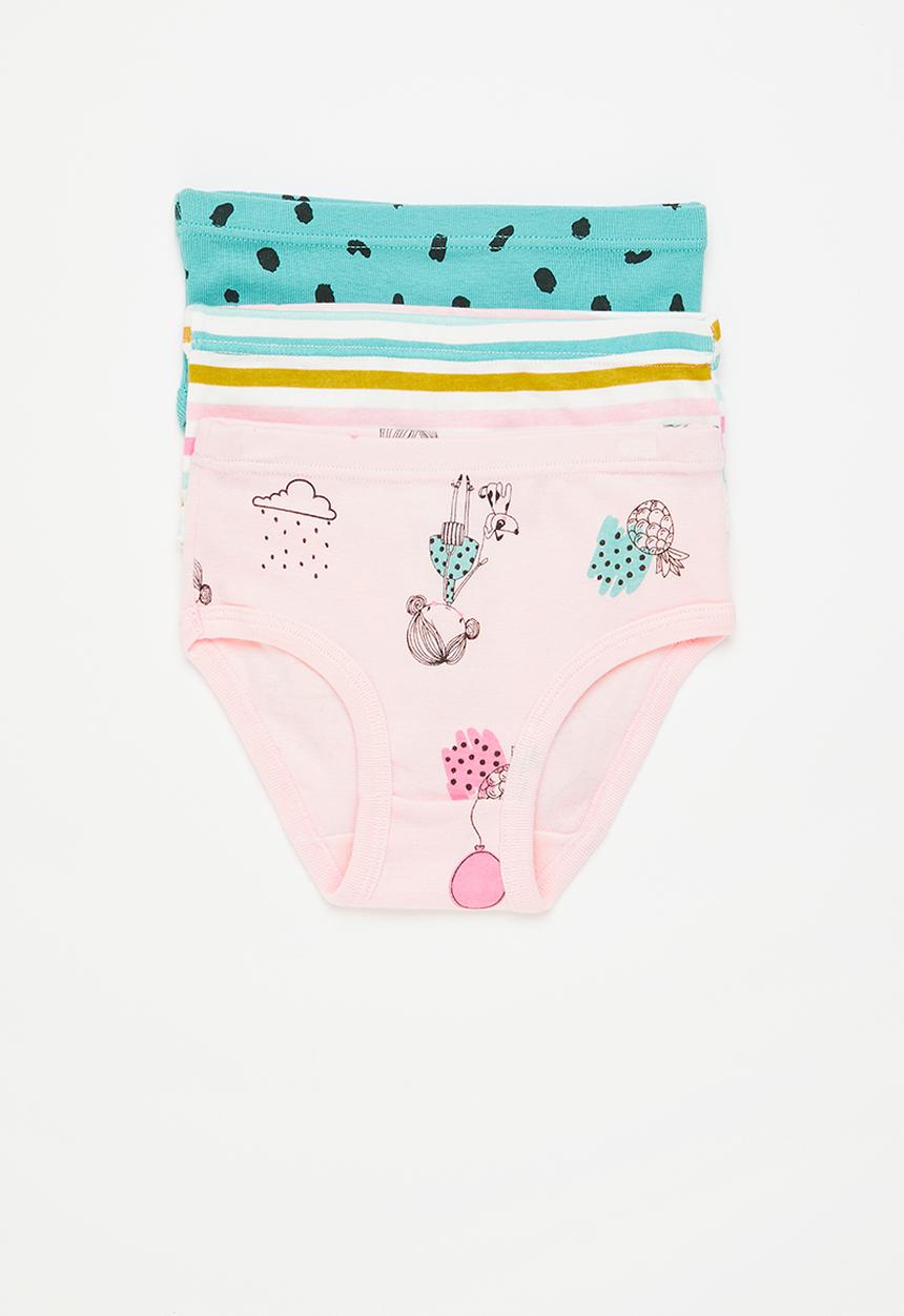 Pop Candy - Girls 3 pack printed underwear - multi