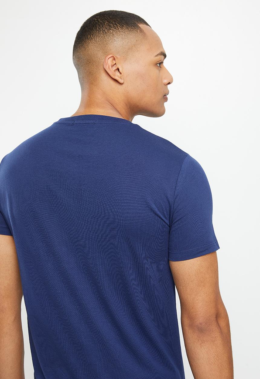 Replay - Replay basic jersey T-shirt - steel blue