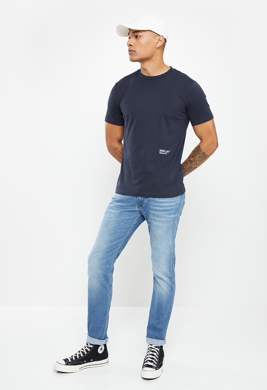 Replay - Replay dyed T-shirt - blue