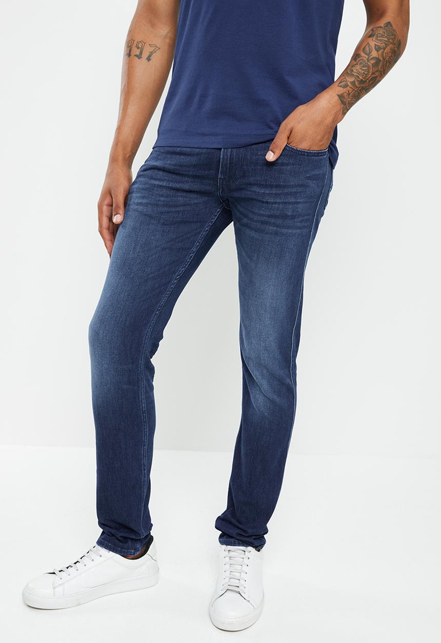 Replay - Replay slim fit anbass jeans - dark blue