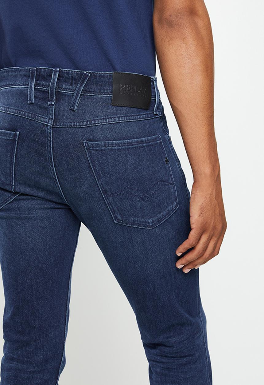 Replay - Replay slim fit anbass jeans - dark blue