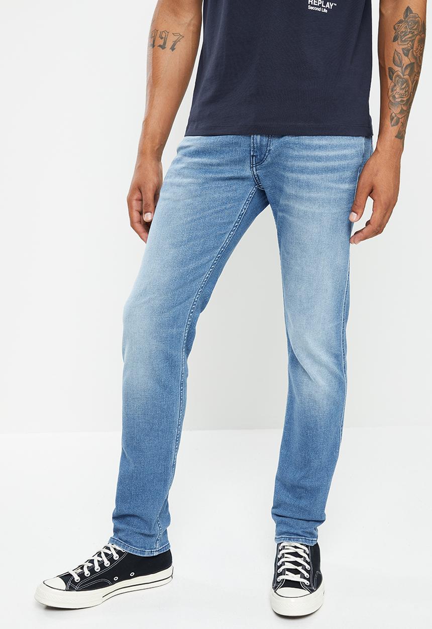 Replay - Replay slim fit anbass jeans - medium blue