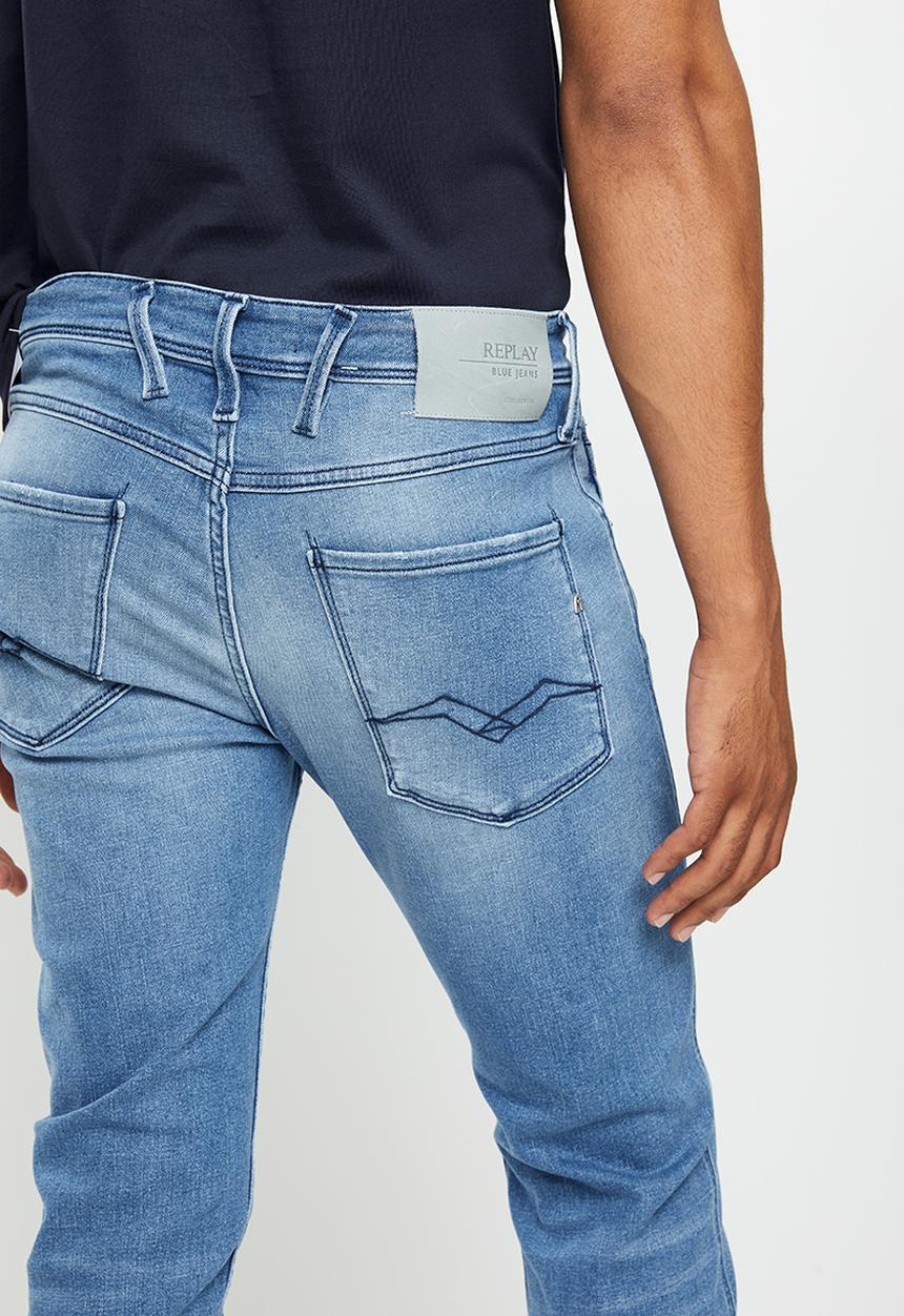 Replay - Replay slim fit anbass jeans - medium blue