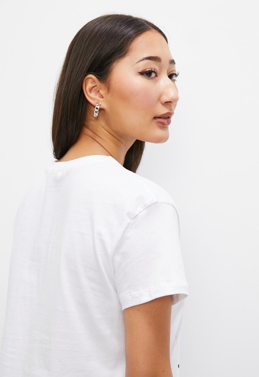 Superbalist - Relaxed tee - white gold glam graphic