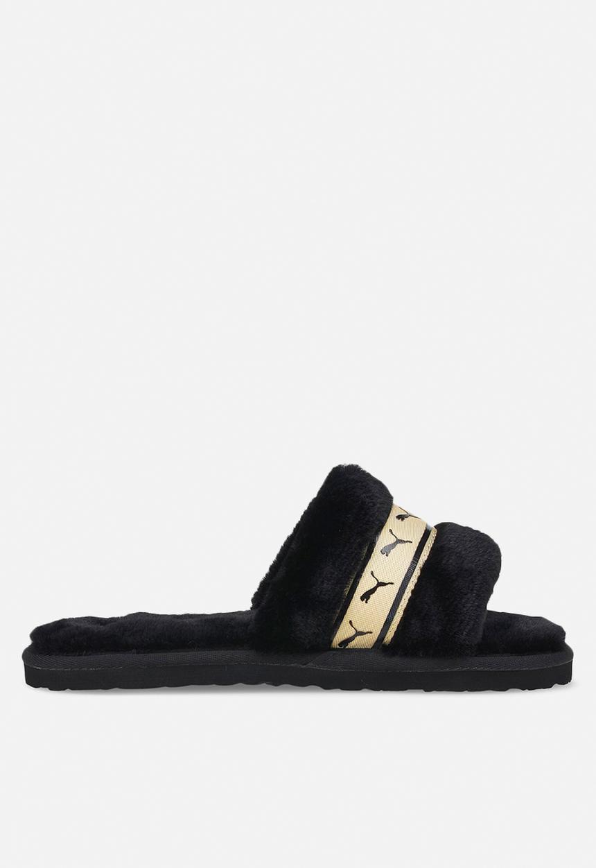 PUMA - Puma fluff remix metallic - puma black-puma team gold