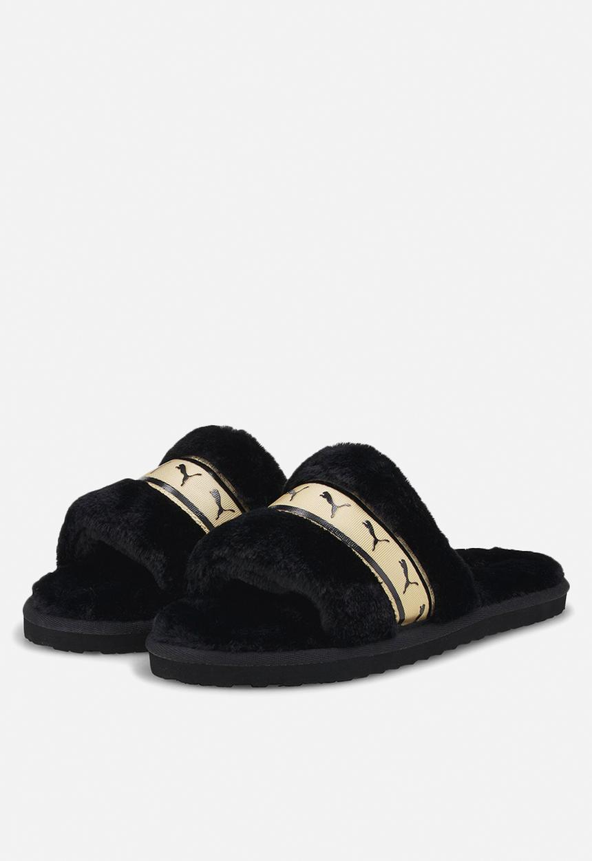 PUMA - Puma fluff remix metallic - puma black-puma team gold
