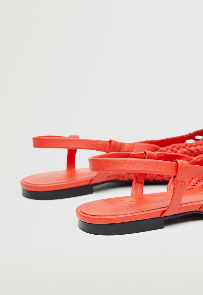 MANGO - France slingback - bright red