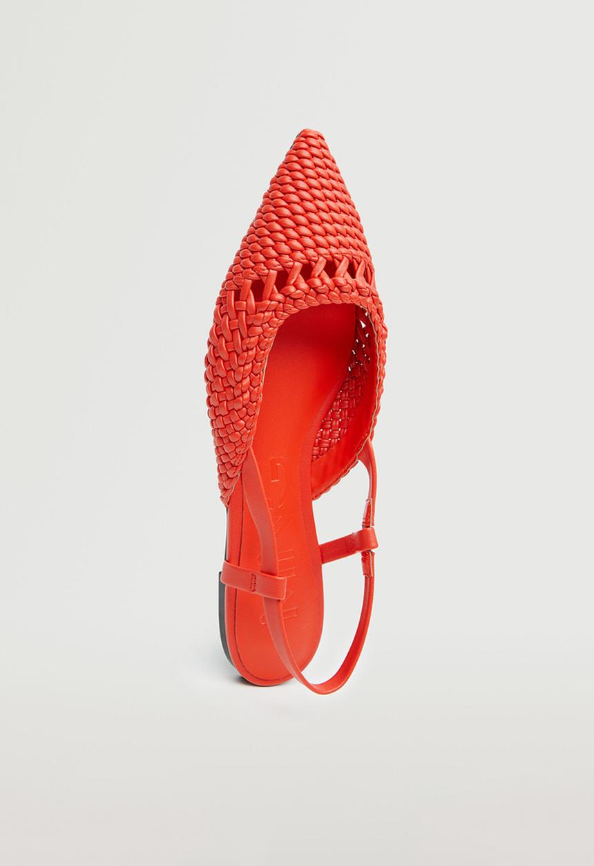 MANGO - France slingback - bright red