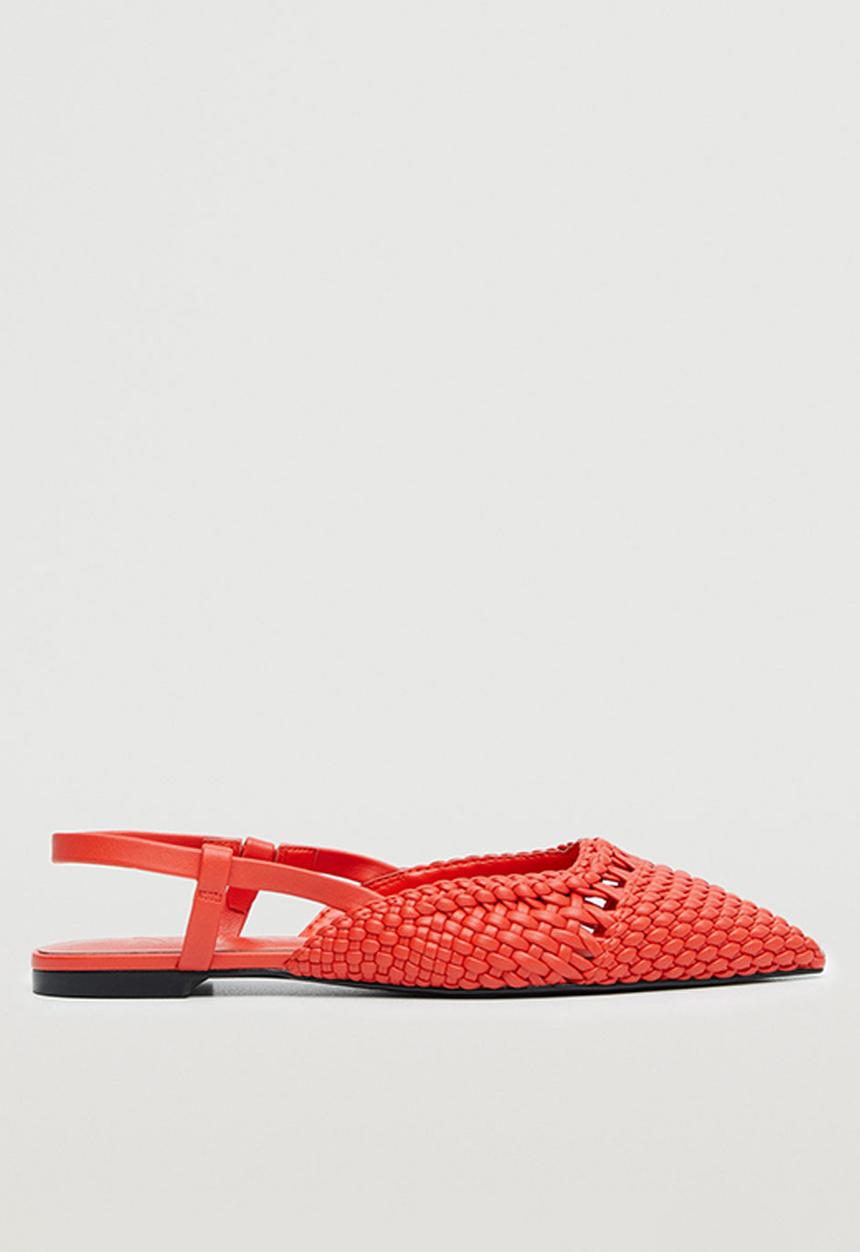 MANGO - France slingback - bright red