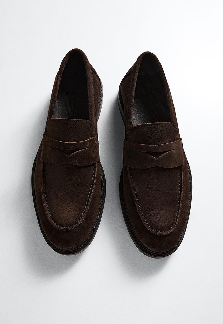 MANGO - Shoes estoril1 - dark brown