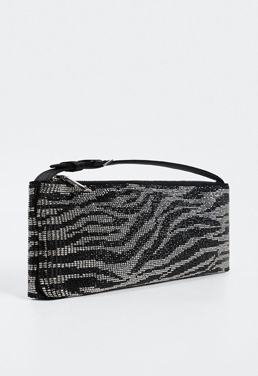 MANGO - Bag mchstrass - black