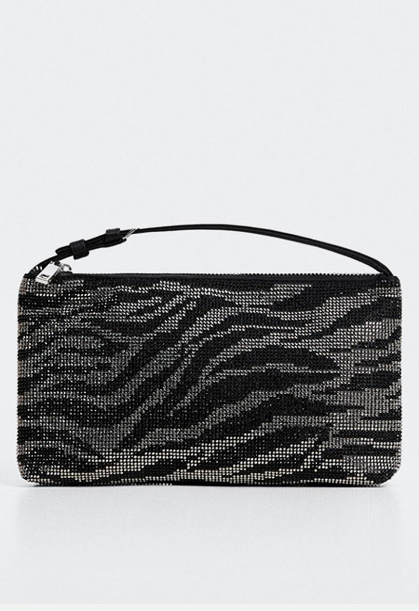 MANGO - Bag mchstrass - black