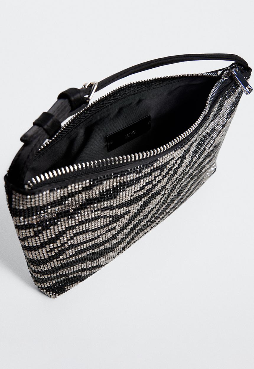 MANGO - Bag mchstrass - black
