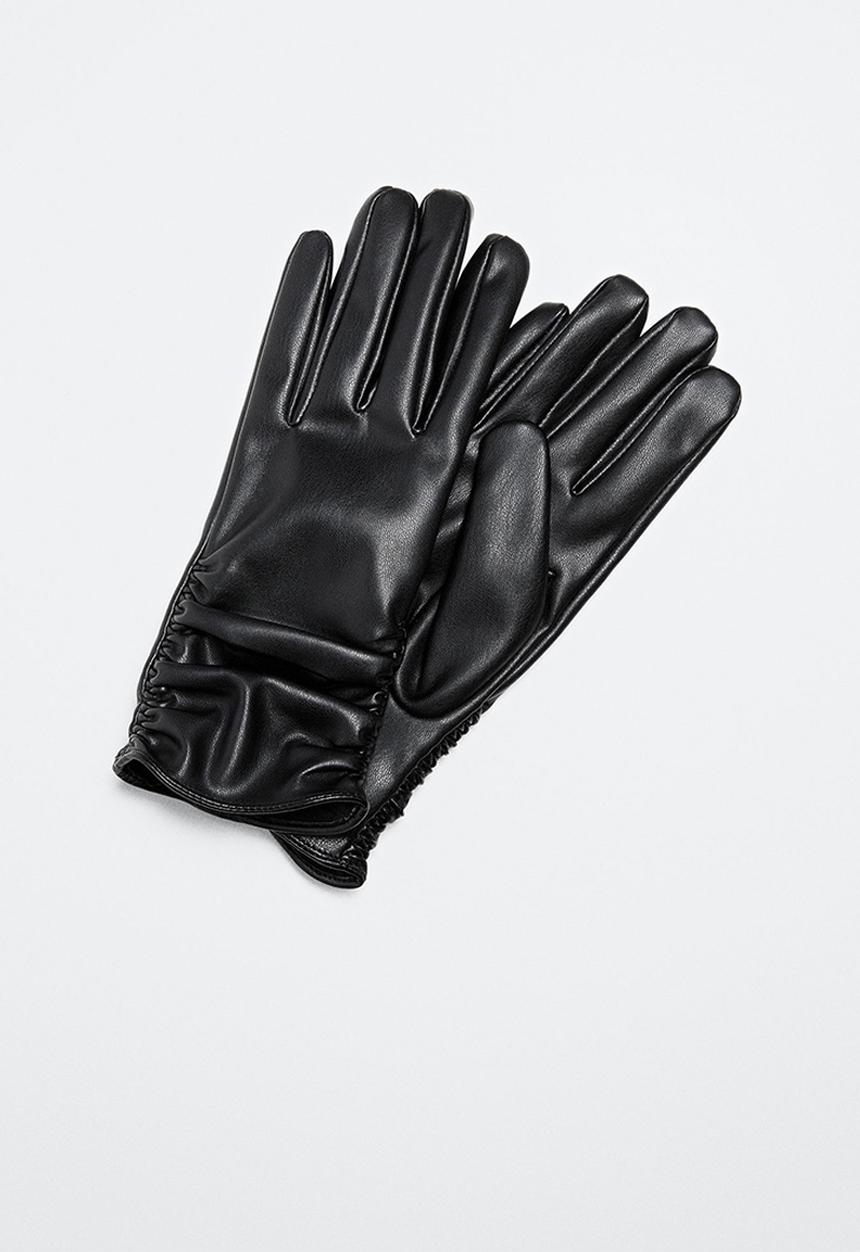 MANGO - Gloves lita - black