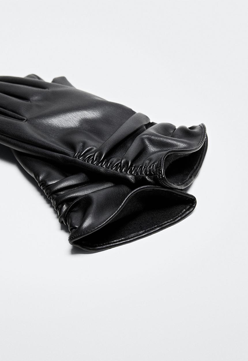 MANGO - Gloves lita - black