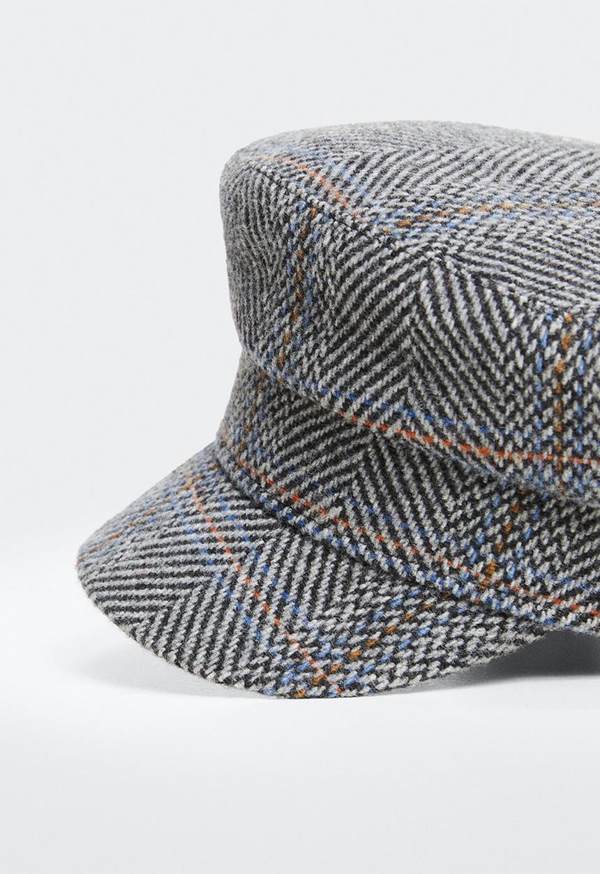 MANGO - Cap bakery - medium heather grey