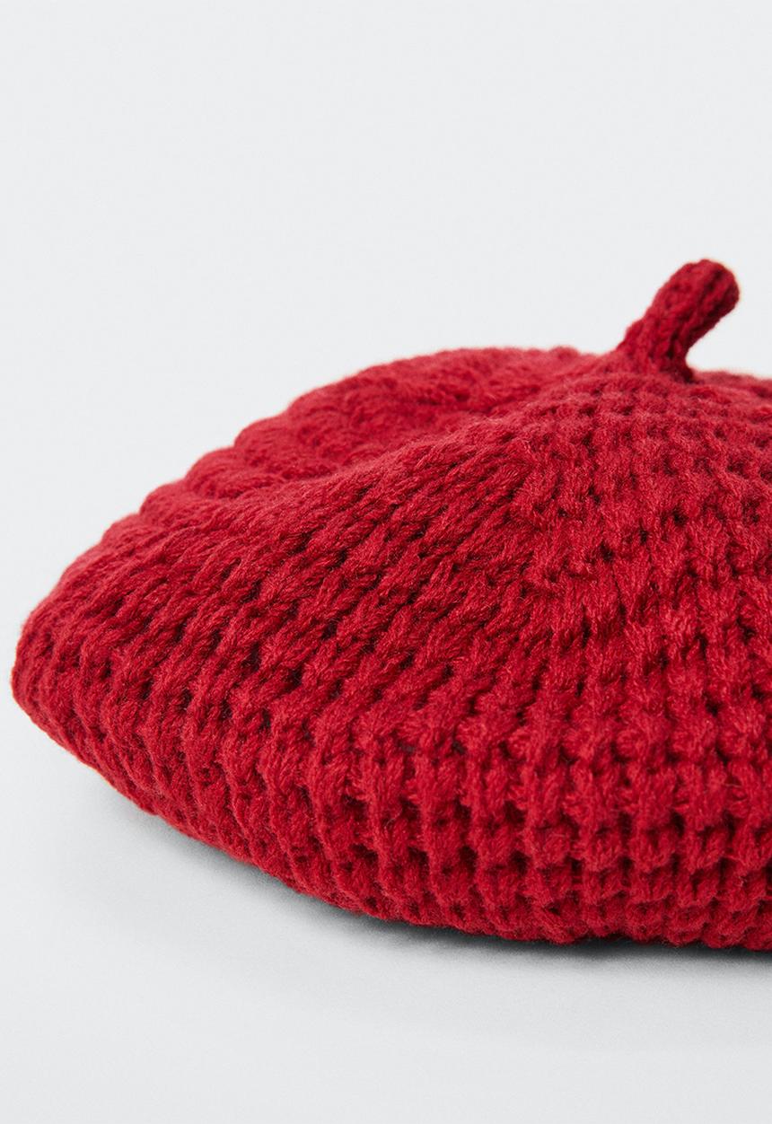 MANGO - Hat beret - red
