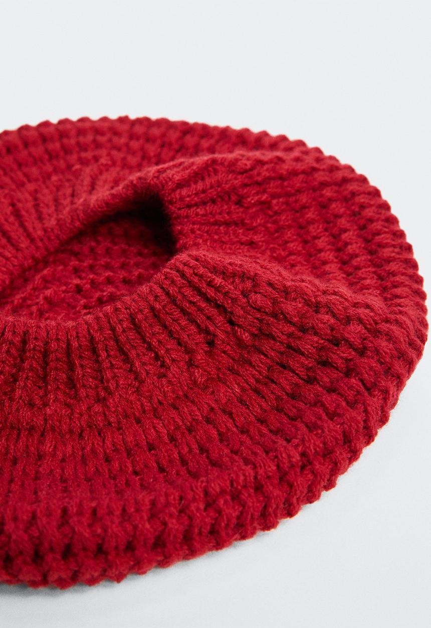 MANGO - Hat beret - red
