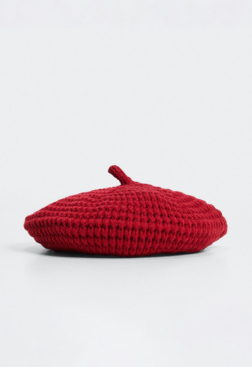 MANGO - Hat beret - red