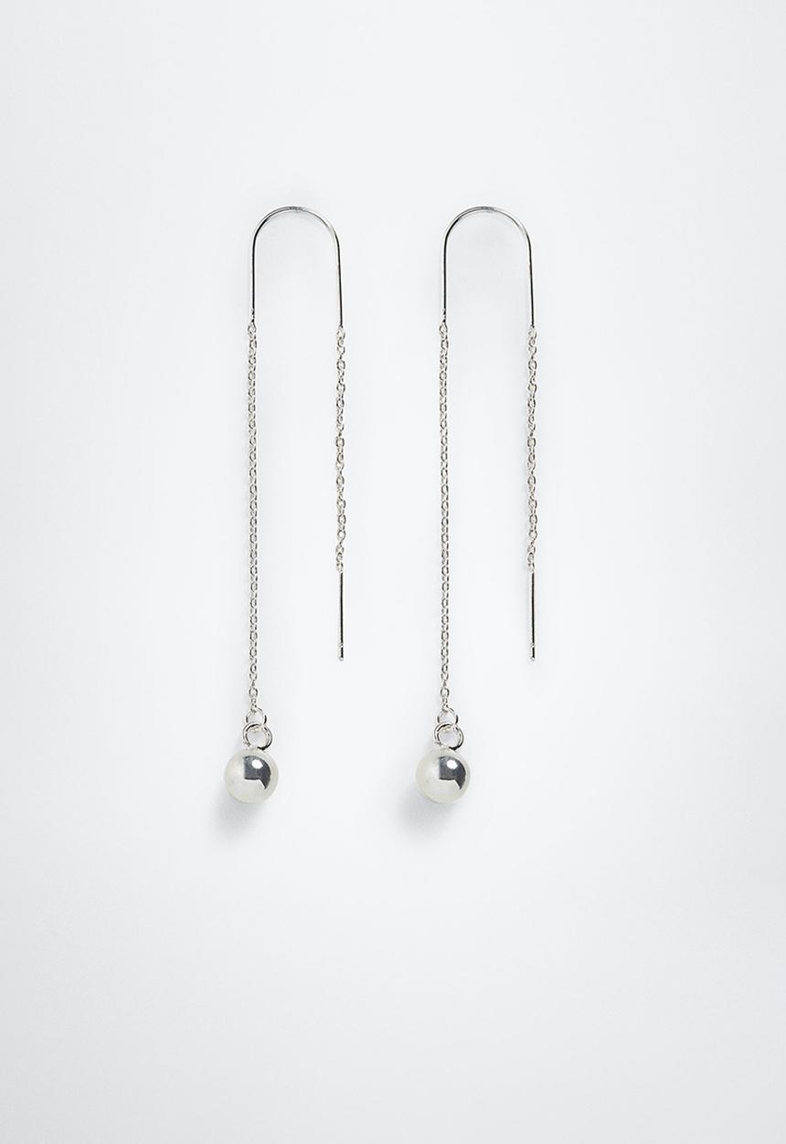 MANGO - Earrings fiorela - silver