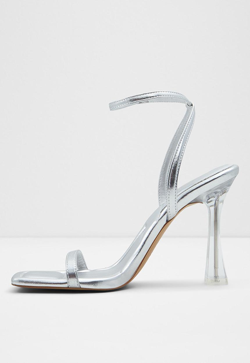 ALDO - Vivanti ankle strap heel - silver