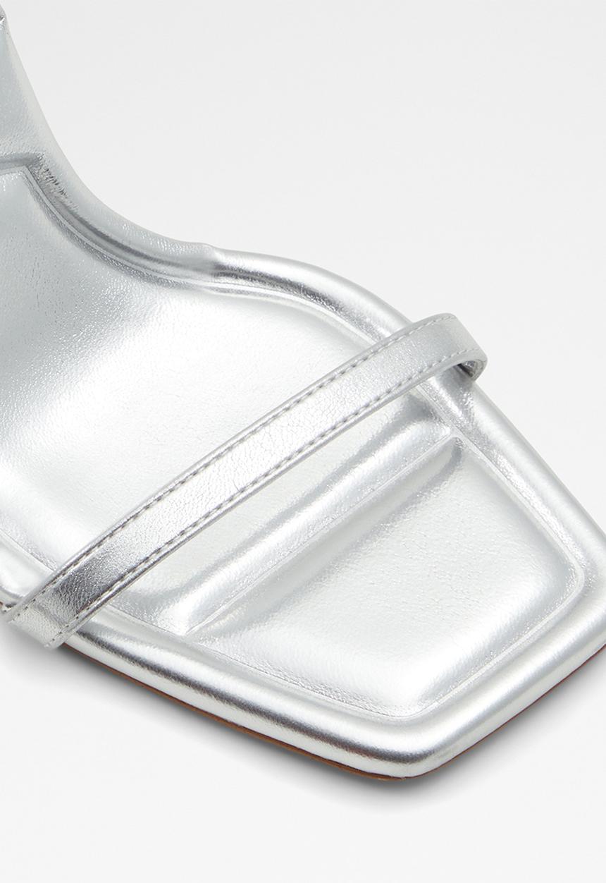 ALDO - Vivanti ankle strap heel - silver