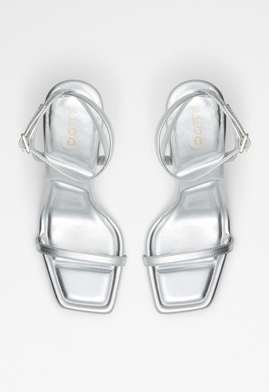 ALDO - Vivanti ankle strap heel - silver