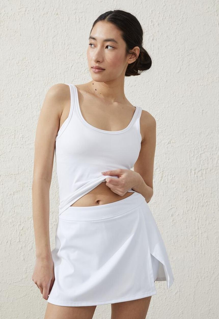 Cotton On - Ultra soft low back tank - white